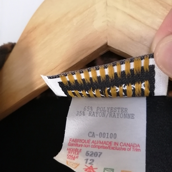 CARROLL REED BLACK JACKET SIZE 12 - Picture 4 of 5